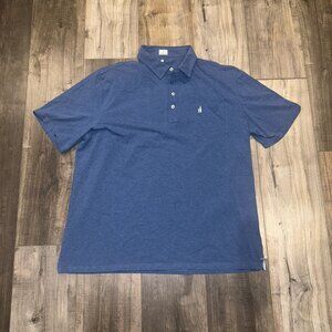 Johnnie O Hangin Out Blue Polo Shirt XXL Mens Short Sleeve Pocket Golf